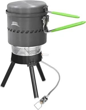 Reactor Backpacking and Camping Portable Gas Powered Stove top & Cooking System 1L 1.7L 2.5L Low Pressure Infrared Combustion Outdoor Integrated Heat Collecting Pot Jet Burner Set