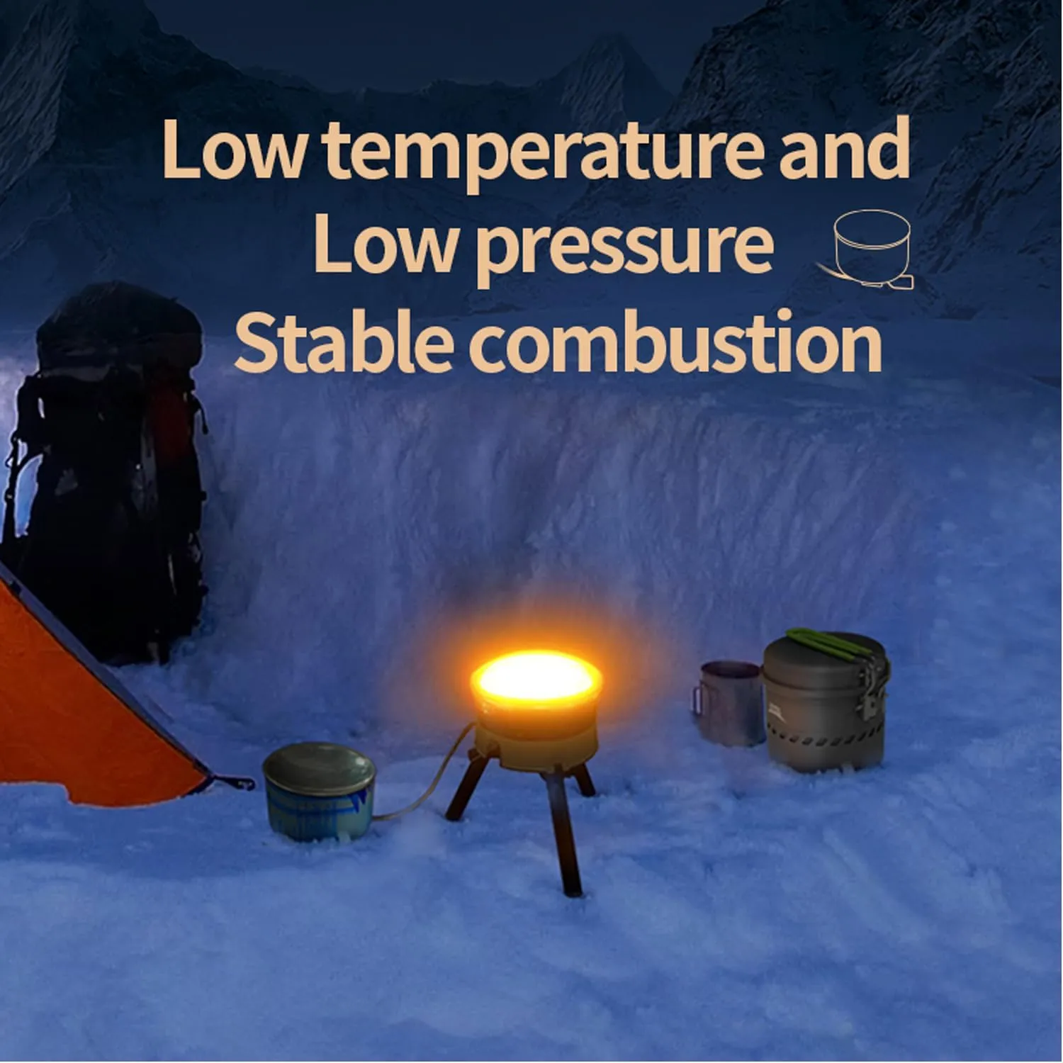 Reactor Backpacking and Camping Portable Gas Powered Stove top & Cooking System 1L 1.7L 2.5L Low Pressure Infrared Combustion Outdoor Integrated Heat Collecting Pot Jet Burner Set