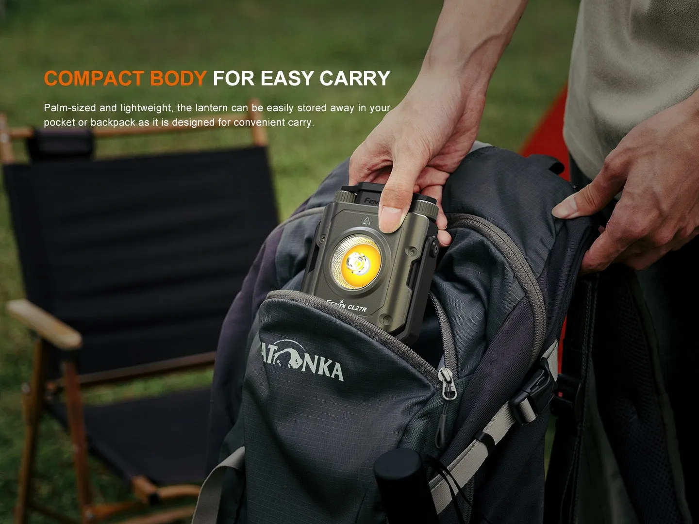 Rechargeable Lantern Fenix CL27R - Olive Green