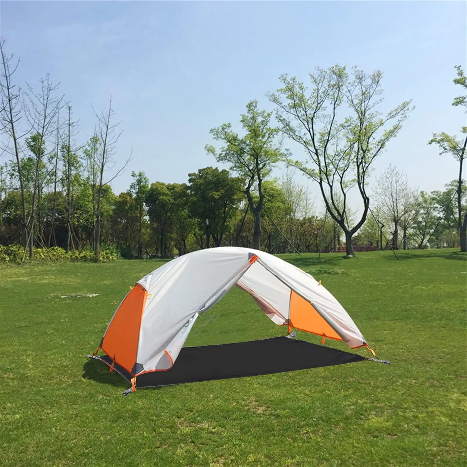 REDCAMP Ultralight Tent Footprint for 1-2 Person Tent, Multifunctional Waterproof Camping Tarp for Outdoor Hiking, Lightweight and Compact, 87"x55"