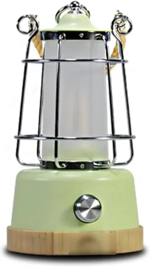 Retro Camping Lantern Rechargeable Dimmable Tent Light with Adjustable Color Temperature Vintage Outdoor Atmosphere Lamp for Camping, Patio Emergency