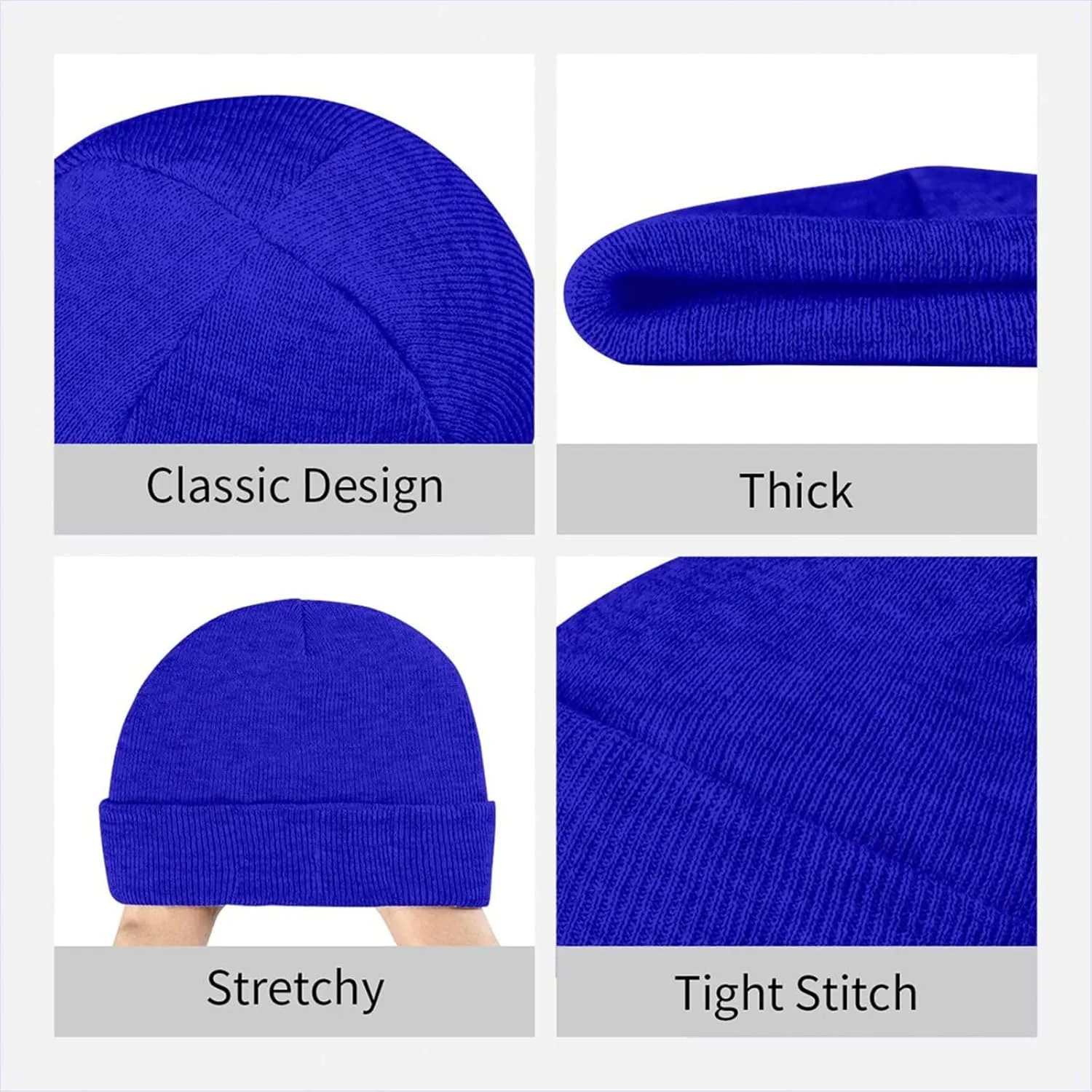 Rionegro Águilas Knit Hat Cap Skull Cap Beanie Hat Warm Cap Blue Hat for Men Women