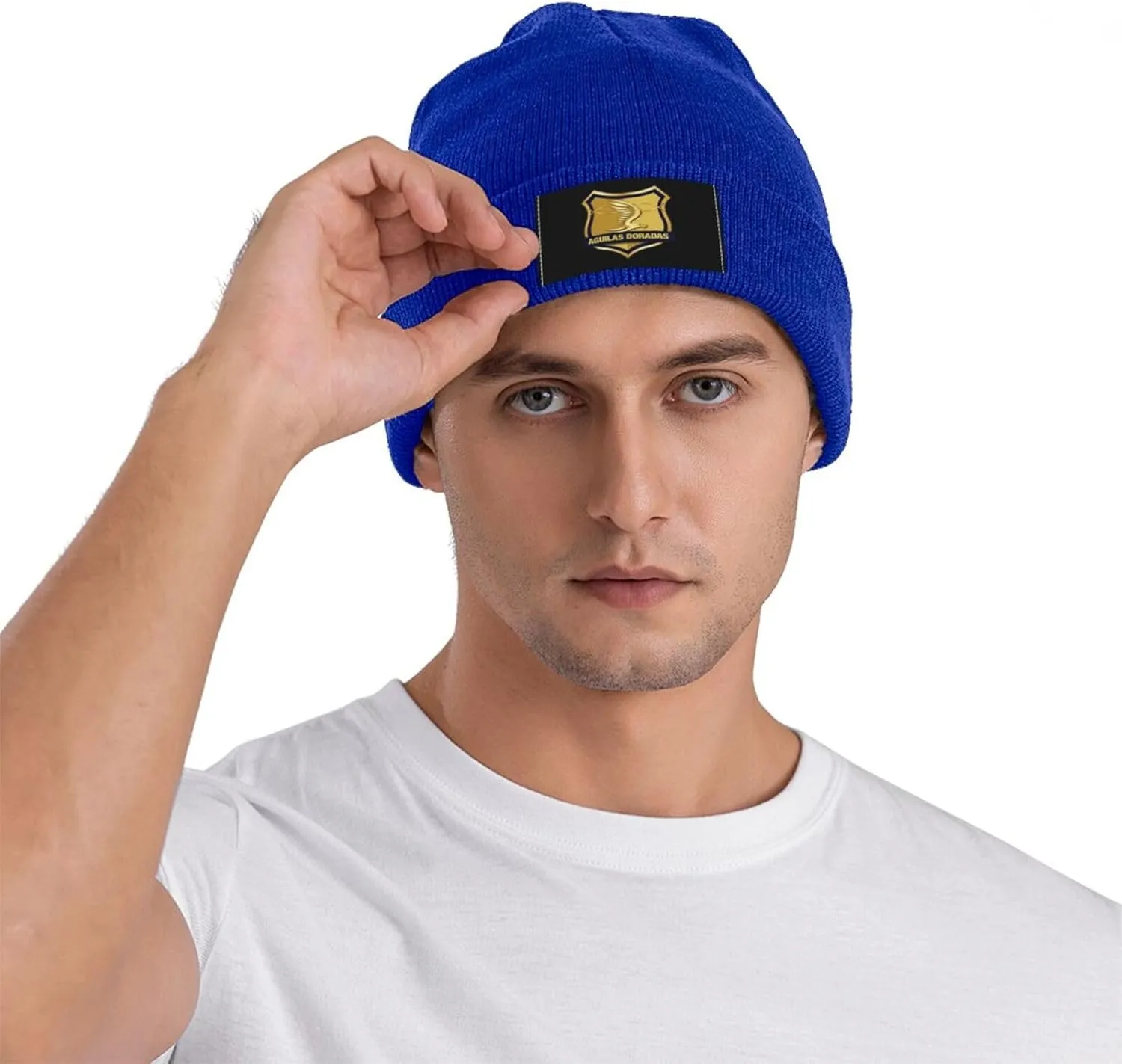 Rionegro Águilas Knit Hat Cap Skull Cap Beanie Hat Warm Cap Blue Hat for Men Women
