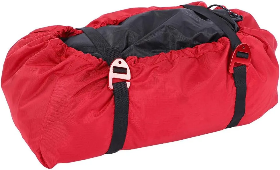 Rock Climbing Rope Bag Portable Foldable Climbing Bag with Large Rope Tarp and Adjustable Shoulder Straps Waterproof Large Capacity Backpack Ultralight Outdoor Hike Gear Equipment