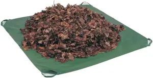 Rocky Mountain Goods Drawstring Tarp - 9’ by 9’ - Extra Strength for Easy Clean Ups - Forms into Bag - Best Leaf Tarp - Useful for Covering Bikes, Furniture, Etc.