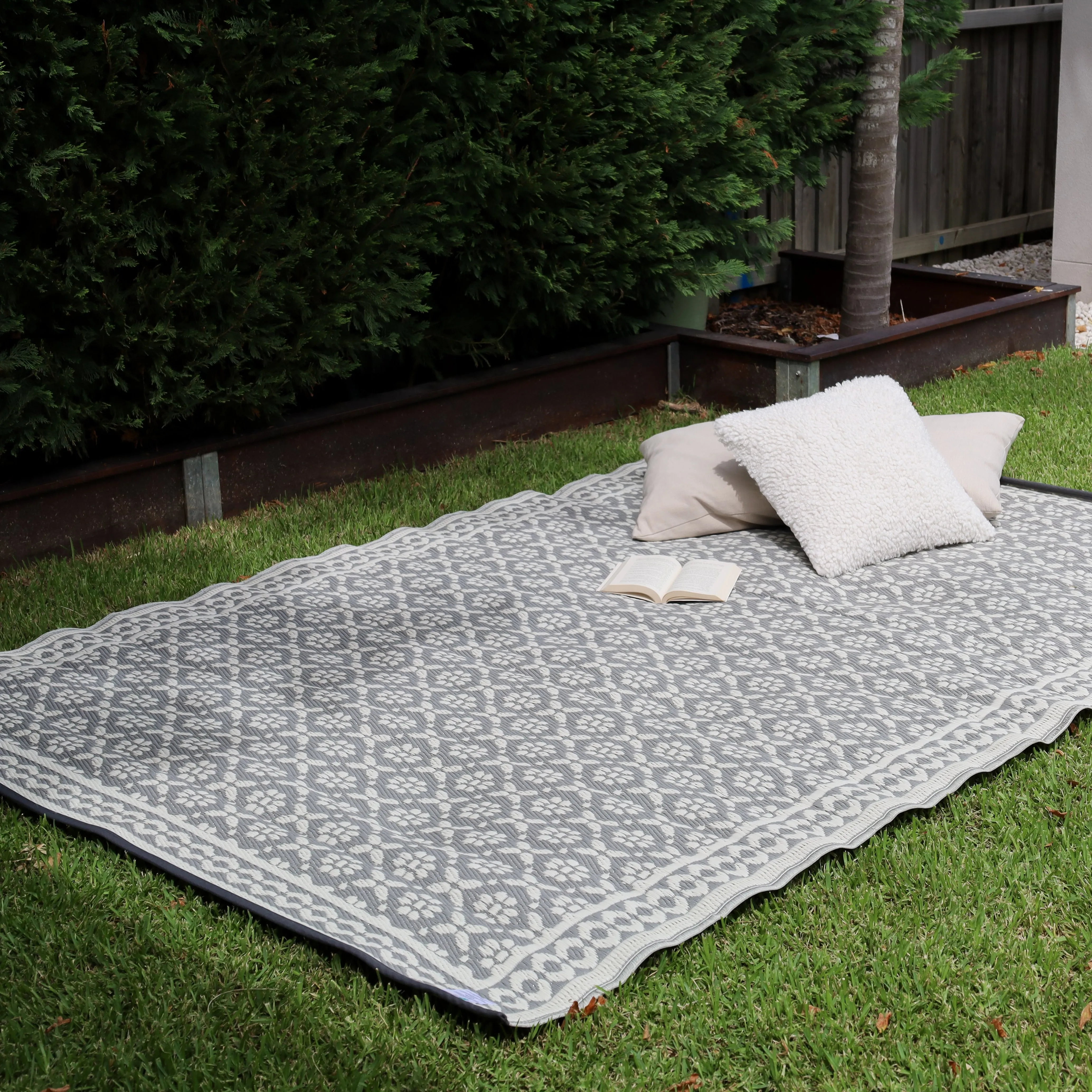 Ronda Grey Foldable Waterproof Large Outdoor Ground Camping Mat - 270x360 CM