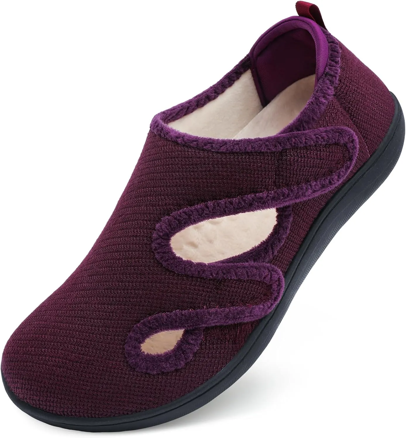 Scurtain Womens Slippers Wide Diabetic Shoes Comfy Neuropathy Bunion Recovery Shoes Casual Walking Shoes Indoor Outdoor Slippers