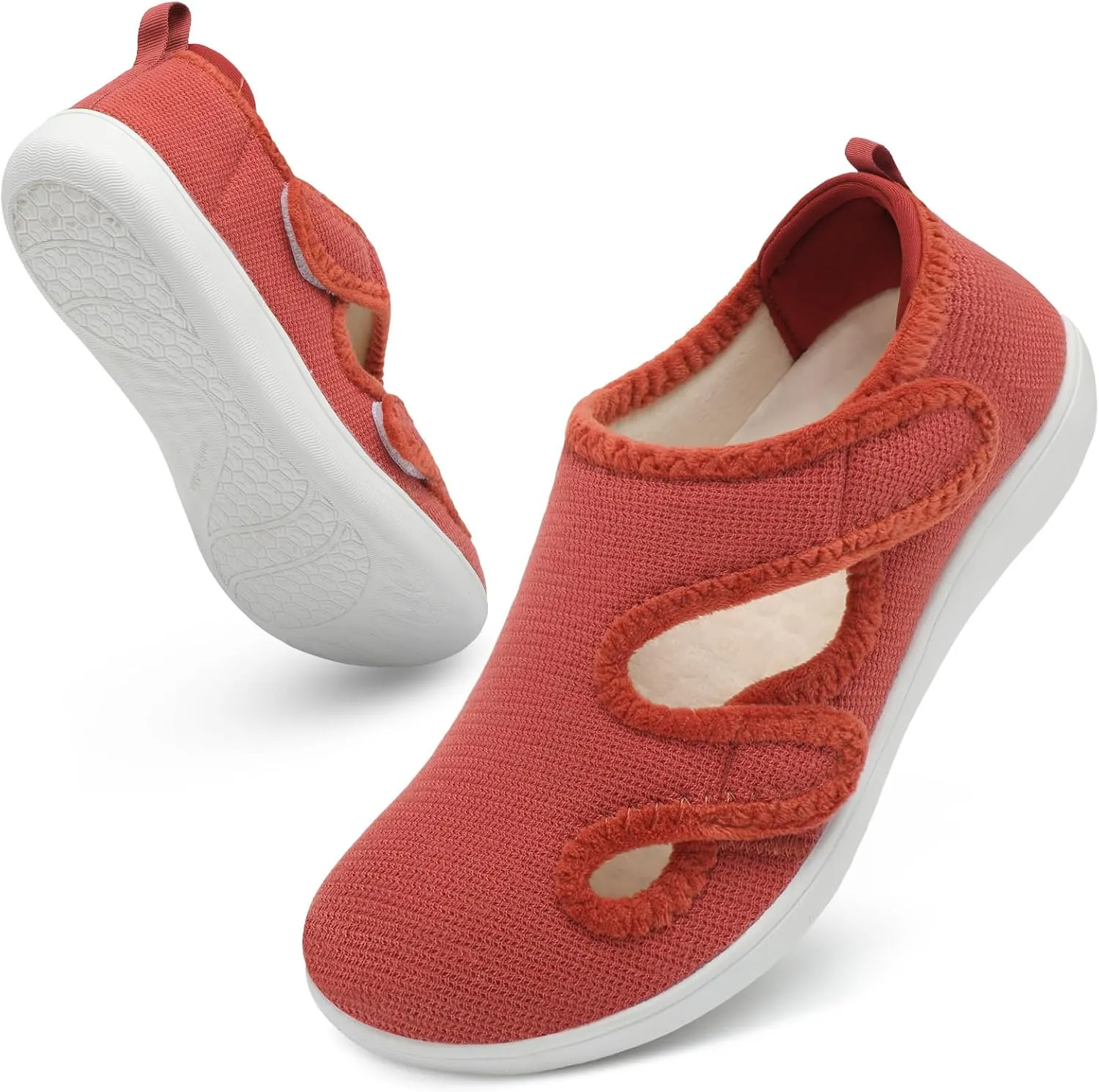 Scurtain Womens Slippers Wide Diabetic Shoes Comfy Neuropathy Bunion Recovery Shoes Casual Walking Shoes Indoor Outdoor Slippers