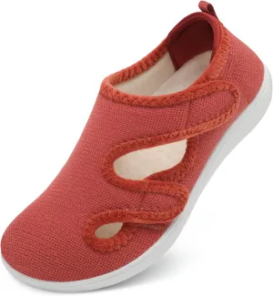 Scurtain Womens Slippers Wide Diabetic Shoes Comfy Neuropathy Bunion Recovery Shoes Casual Walking Shoes Indoor Outdoor Slippers
