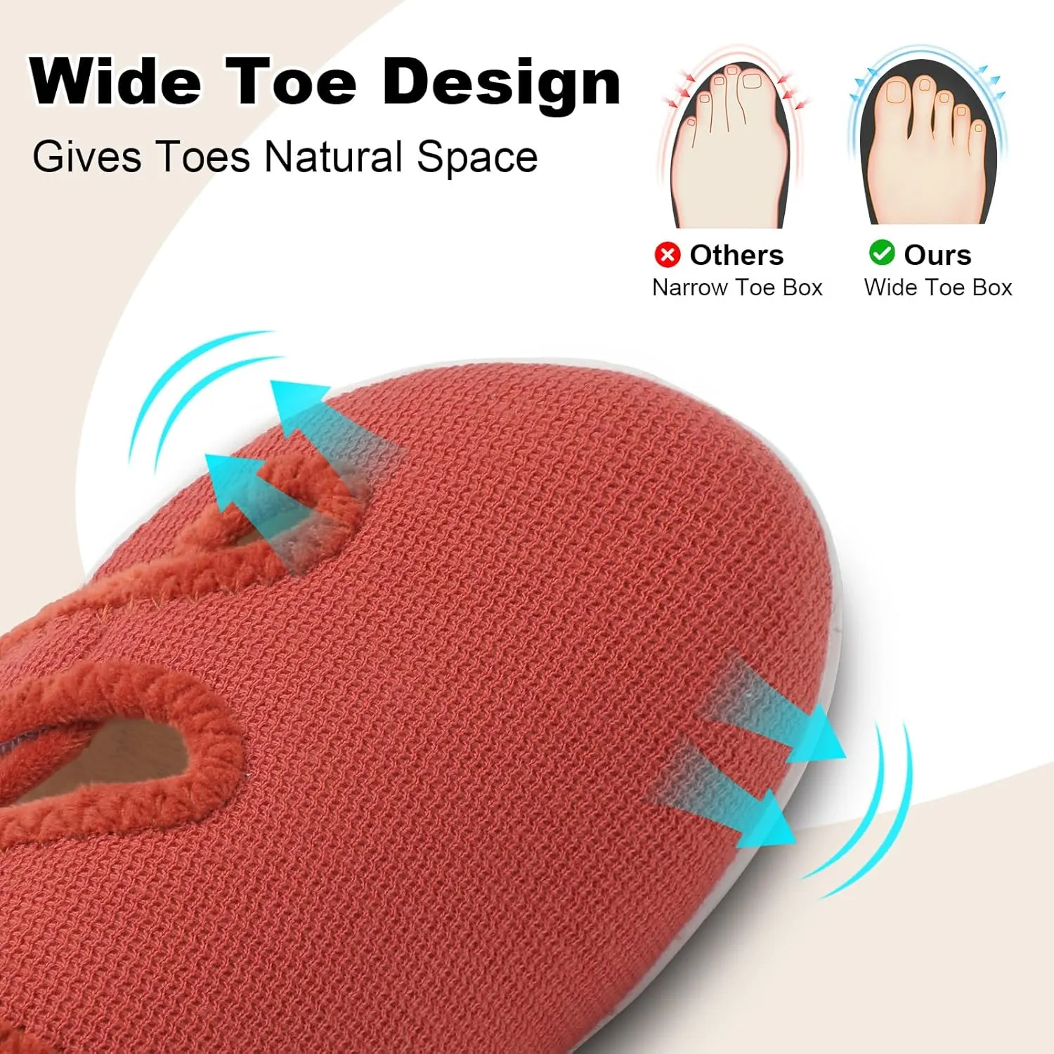 Scurtain Womens Slippers Wide Diabetic Shoes Comfy Neuropathy Bunion Recovery Shoes Casual Walking Shoes Indoor Outdoor Slippers