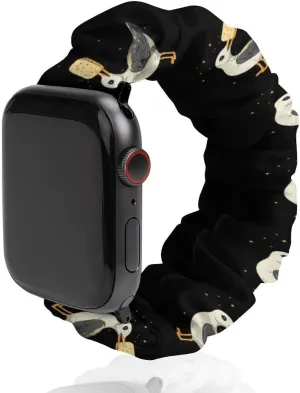 Seagulls With A Cracker Fashion Watch Strap Scrunchies Wristbands Compatible With IWatch Series