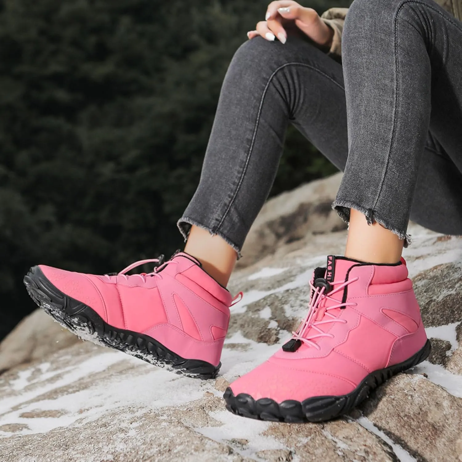 SECHRITE Mens Womens Barefoot Minimalist Shoes Zero Drop Sole Trail Running Sneakers Wide Toe Box