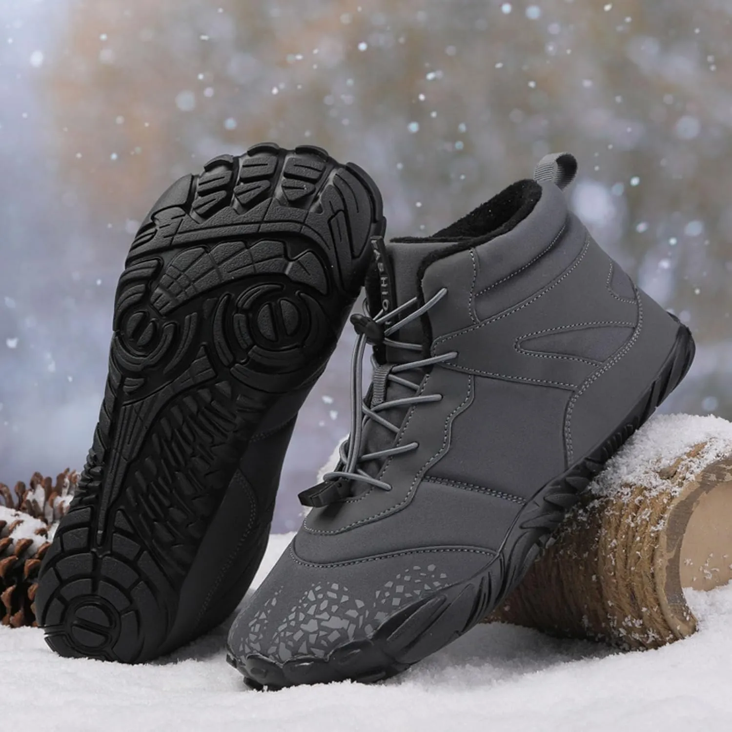 SECHRITE Mens Womens Barefoot Minimalist Shoes Zero Drop Sole Trail Running Sneakers Wide Toe Box