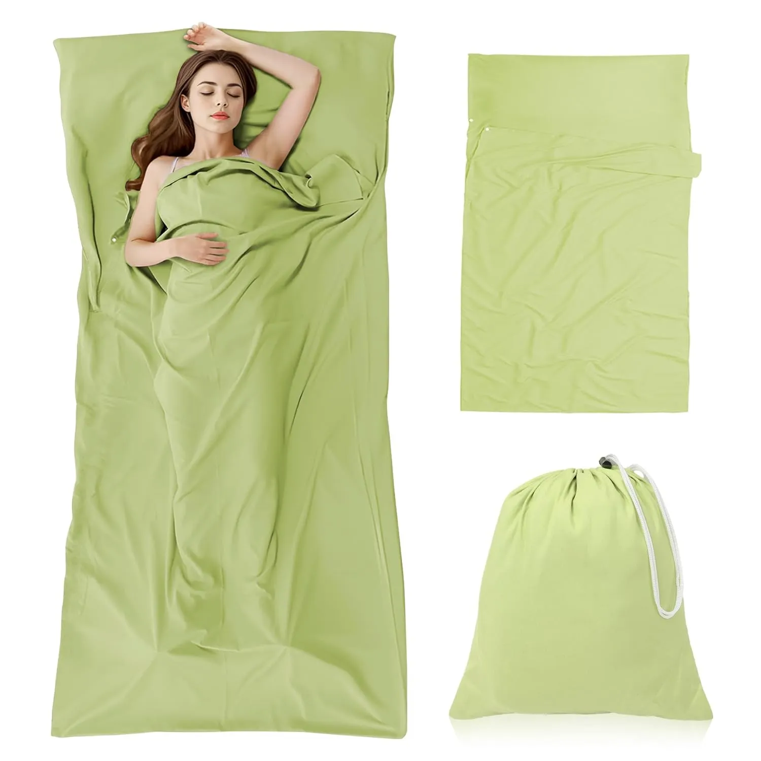 Self Tan Sleep Sack Breathable Protect Sheets From Self Tanner, Lightweight Poly Self Tanning Sheet Protector, Self Tanner Sleeping Bag, Travel And Camping Sheet, Sleeping Bag Liner