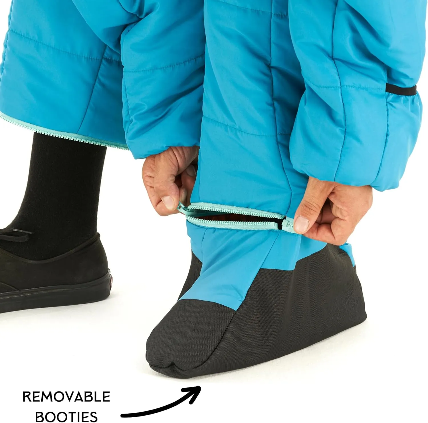Selk'bag Lite Wearable Sleeping Bag - Outdoor and Indoor Sleeping Bag for Camping, Hiking, Travel, and Backpacking w/Stuff Sack - Lightweight Sleeping Bag Suit, Teal