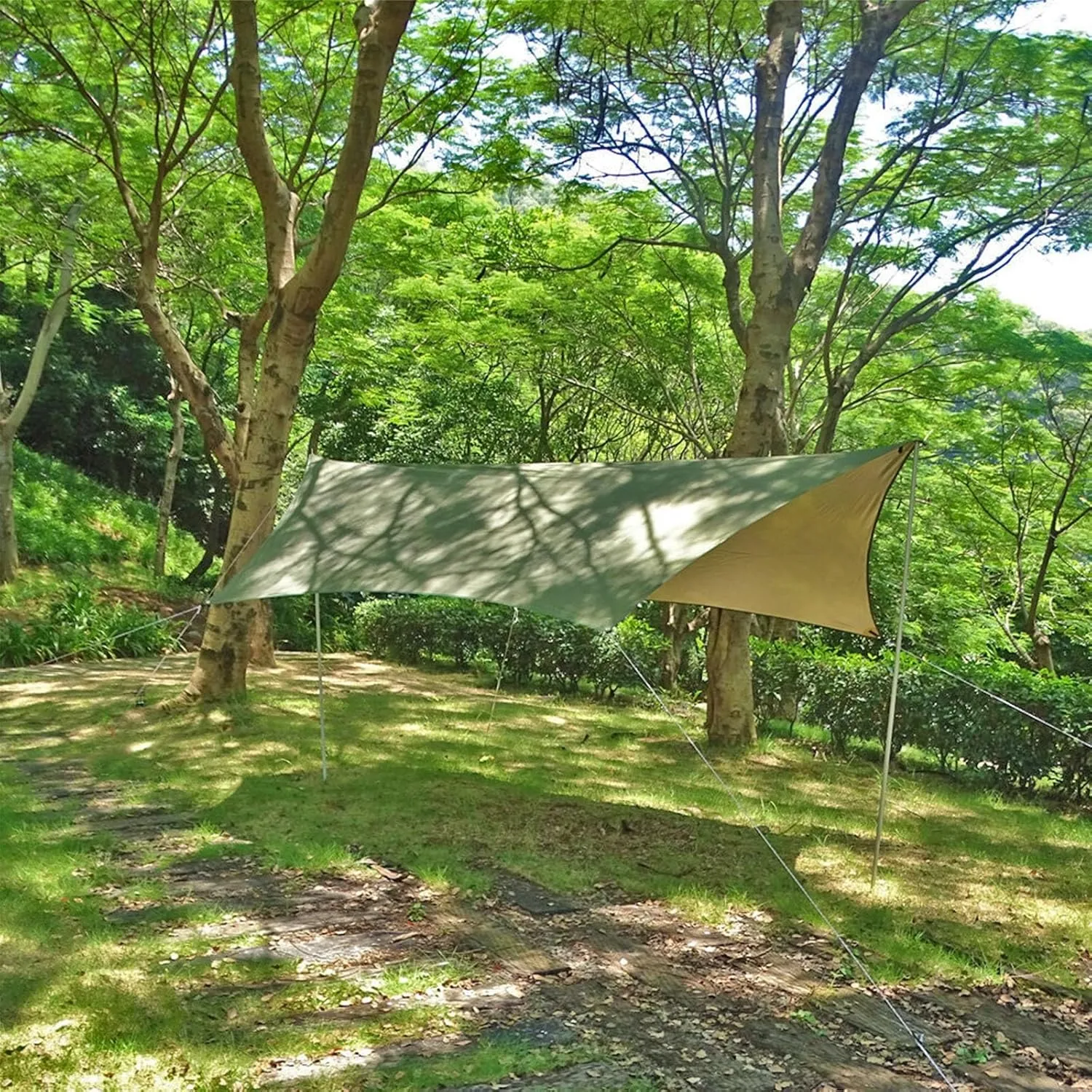 Shade Sail, Camping Canopy, Waterproof Tent Tarp, Camping Gear for Camping, Picnic,Beach, Outdoor Activities, Lightweight and UV Resistant (Size : A)