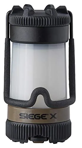 Siege 540-Lumen Compact D Alkaline Outdoor Hand Lantern/Flashlight Combo