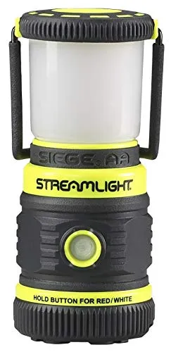 Siege 540-Lumen Compact D Alkaline Outdoor Hand Lantern/Flashlight Combo