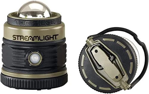 Siege 540-Lumen Compact D Alkaline Outdoor Hand Lantern/Flashlight Combo