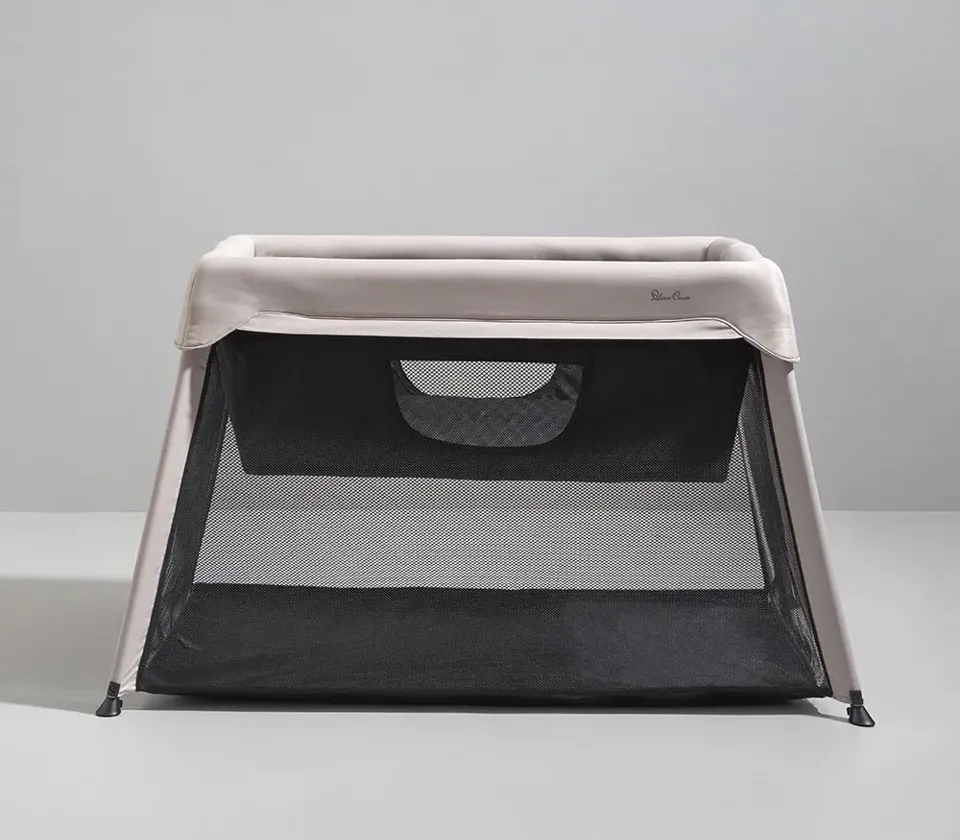 Silver Cross Slumber Travel Cot - Stone