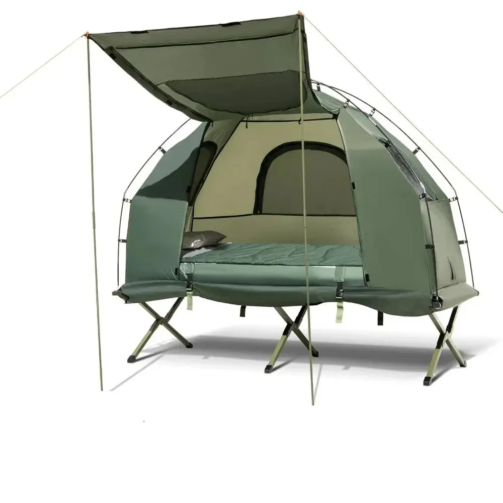 Sleep Elevated and Protected: All in One Tent Cot