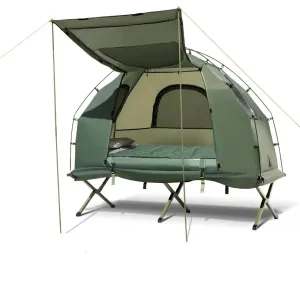 Sleep Elevated and Protected: All in One Tent Cot