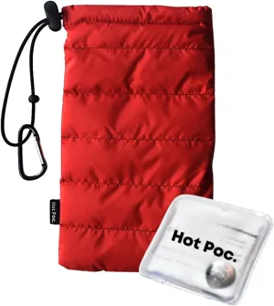 SLEEPER - Thermal Cell Phone Cases hotpoc, Insulated Pouch, Insulating Bag for iPhone 14, 13, 12, Samsung Galaxy and Smaller (Red)