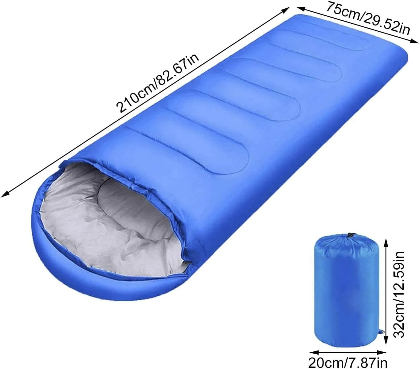 Sleeping Bag for Adults Degree Cold Weather Sleeping Bags in 4 Seasons Lightweight and Warm Mummy Sleeping Bag for Camping Backpacking and Hiking