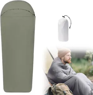 Sleeping Bag for Camping, Lightweight Sleeping Bag Liner, Adult Sleep Sack & Travel Sleep Sack, Travel Sheets & Camping Sheet for Backpacking, Hotel, Hostels, Comfy & Easy Care