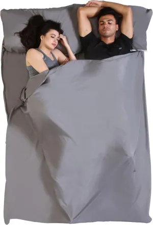 Sleeping Bag Liner - Adult Sleep Sack & Travel Sheets for Hotel - Travel Sleep Sack, Camping Sleeping Bag Liners for Cold Weather