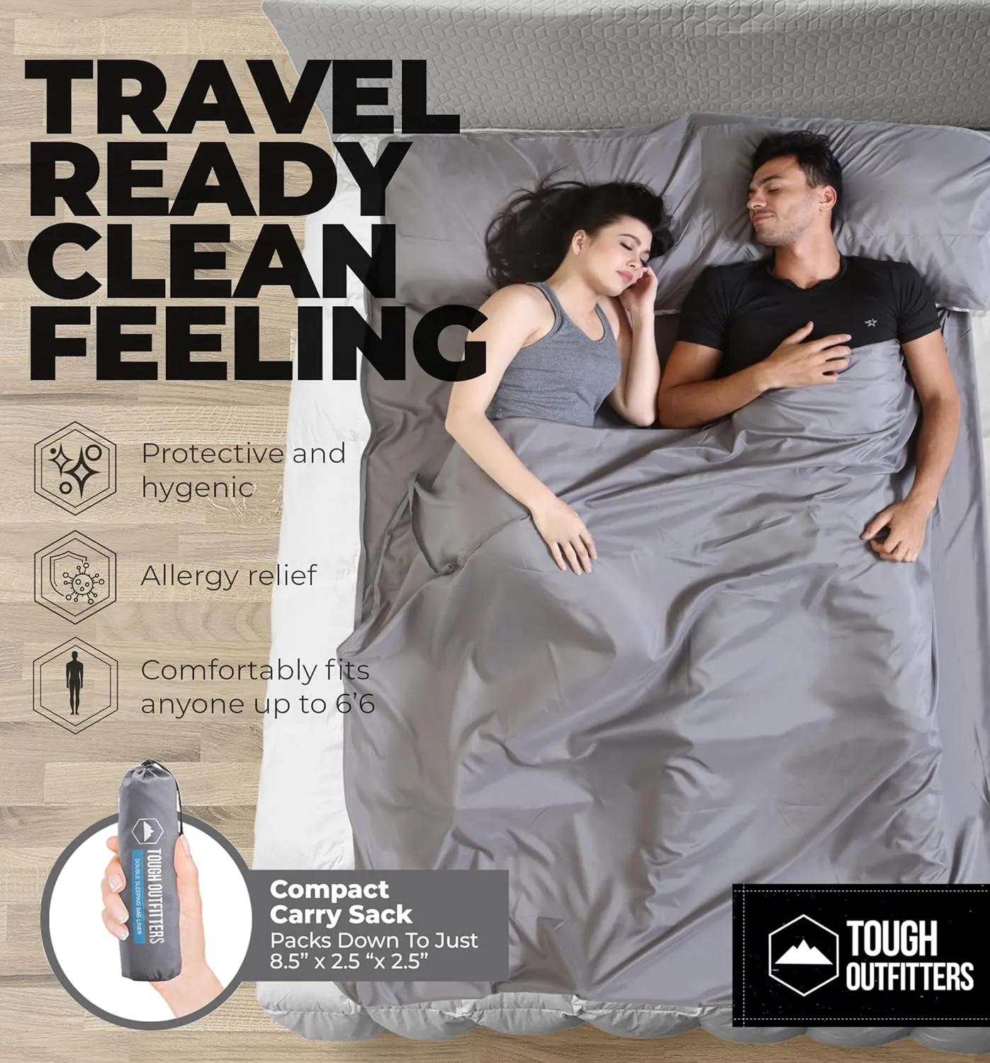 Sleeping Bag Liner - Adult Sleep Sack & Travel Sheets for Hotel - Travel Sleep Sack, Camping Sleeping Bag Liners for Cold Weather