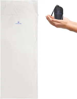 Sleeping Bag Liner for Warm Weather Seasons with Carry Bag - Protable,Lightweight and Skin-Friendly Sleeping Bag for Camping,Hiking and Backpacking.