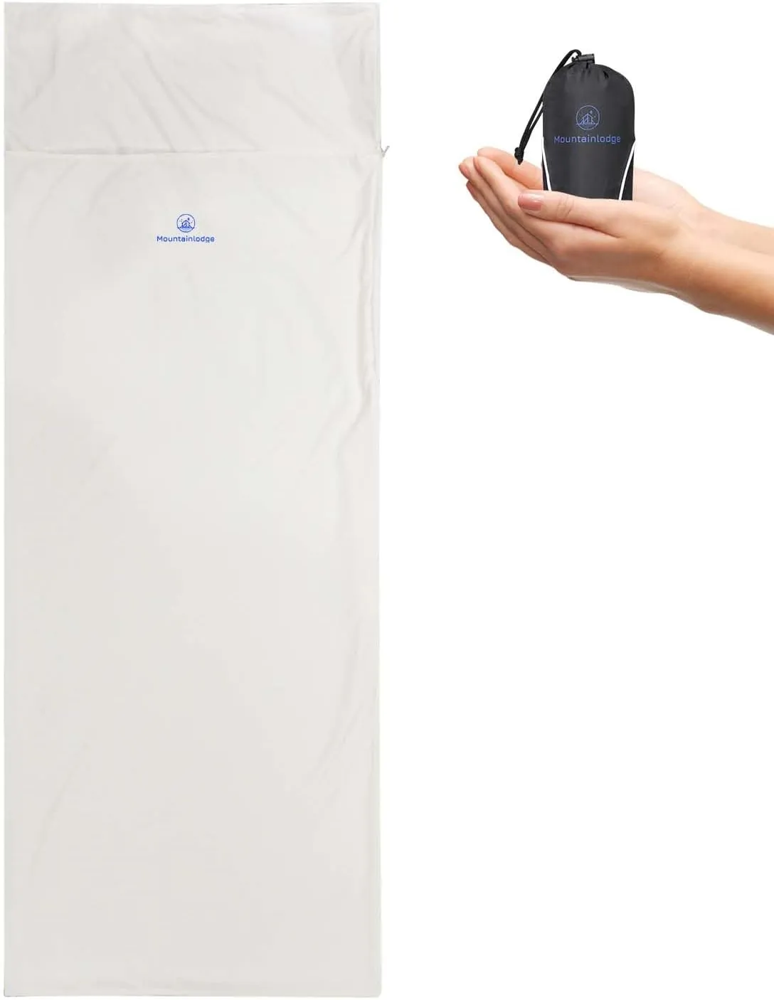 Sleeping Bag Liner for Warm Weather Seasons with Carry Bag - Protable,Lightweight and Skin-Friendly Sleeping Bag for Camping,Hiking and Backpacking.