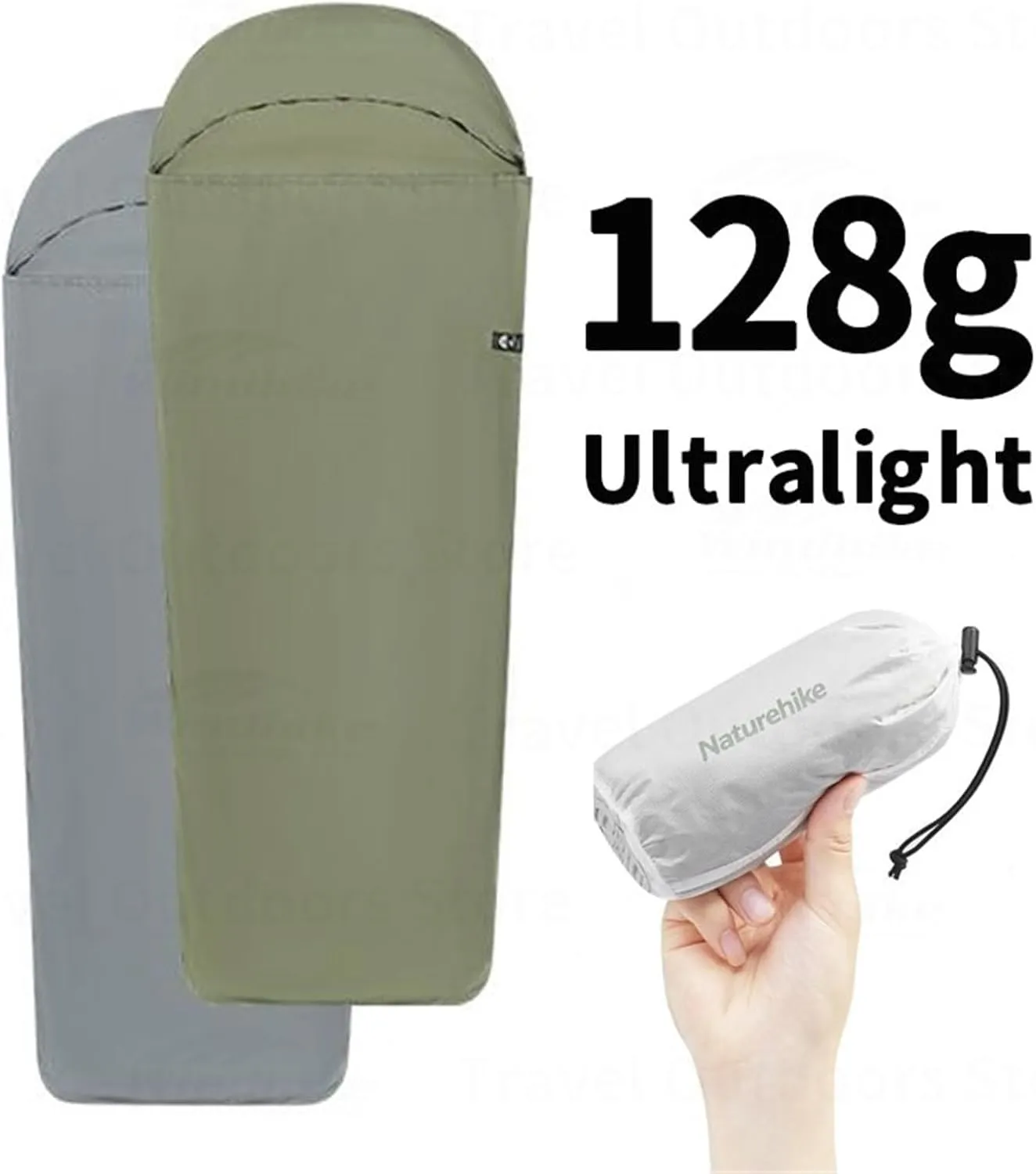 Sleeping Bag Liner Tourism Single Stretch Envelope Sleeping Bag 128g Ultralight Camping Accessories 80X210cm
