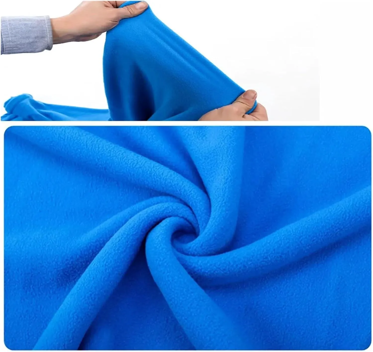 Sleeping Bag Ultra-Light Polar Fleece Sleeping Bag for Outdoor Camping Tent Bed Use,Travel Warm Sleeping Bag Liner Lightweight(Doblue Navy)