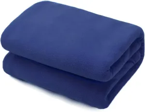 Sleeping Bag Ultra-Light Polar Fleece Sleeping Bag for Outdoor Camping Tent Bed Use,Travel Warm Sleeping Bag Liner Lightweight(Doblue Navy)