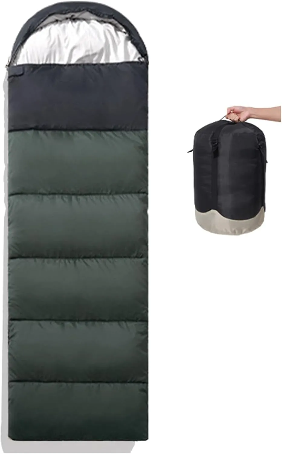 Sleeping Bag,Backpacking Camping Sleeping Bag,3-4 Seasons Warm Cold Weather Lightweight,with Compression Sack for Outdoor Camping, Hiking, Traveling