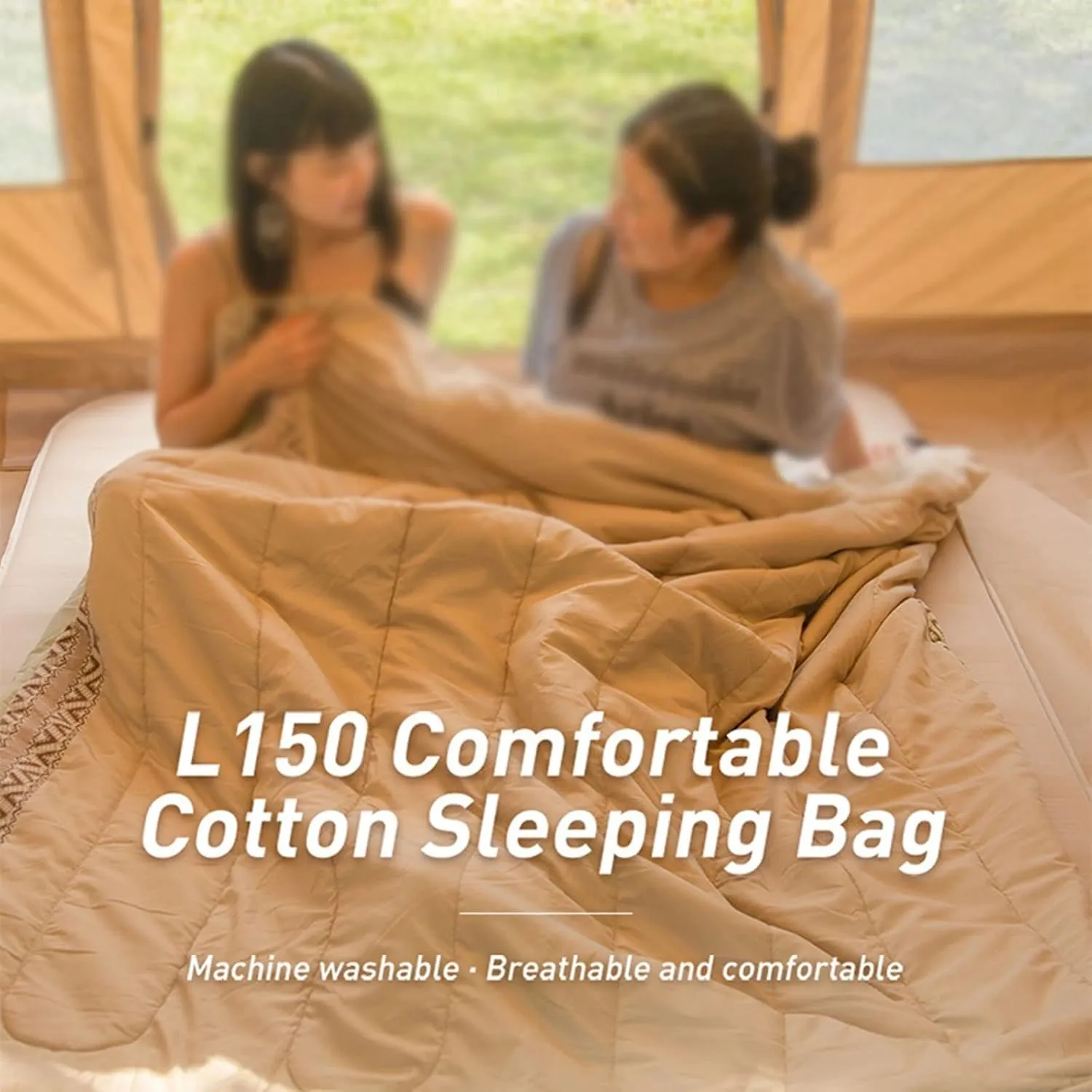 Sleeping Bags Camping Sleeping Bag Lightweight 3 Season Waterproof Tourist Mats Ventilation Cotton Sleeping Bag for Adult