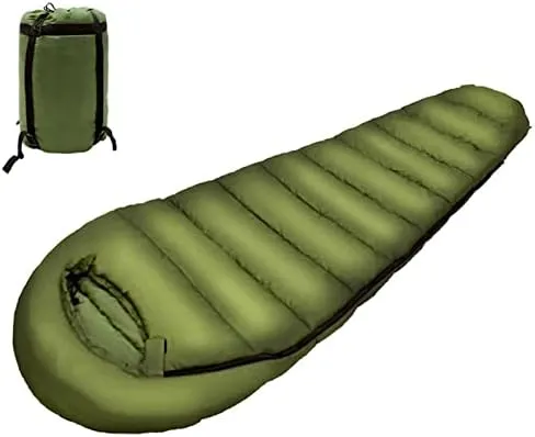 Sleeping Bags, Lightweight Double Zipper Mummified Thermal Sleeping Bag for Adults & Youth, for Camping Hiking Fishing Outdoors,