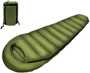 Sleeping Bags, Lightweight Double Zipper Mummified Thermal Sleeping Bag for Adults & Youth, for Camping Hiking Fishing Outdoors,