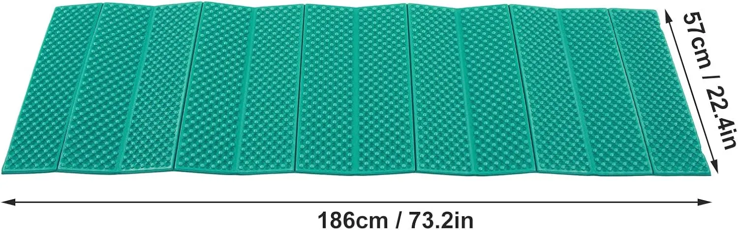 Sleeping Pad, Foldable Thickened Foam Sleep Mat Foam Sponge Camping Sleeping Pad Double Egg Crate Sleeping Pad for Outdoor Camping