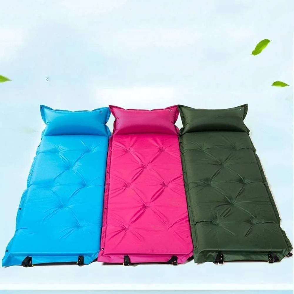 Sleeping Pad, Ultralight ompact Inflatable Air Mattress Lightweight Hiking, Backpacking, Outdoor & Travel Gear (Color : Blue)