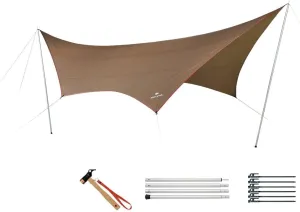 Snow Peak TP-862S Tarp/R HD Tarp, Shield Hexa, L Pro Set, for 6 People
