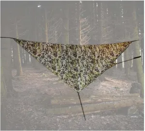 Snugpak All-Weather Shelter, Terrain Camo, Tarp, Waterproof, Storage, Sunshade, All Weather, Outdoor, Camping