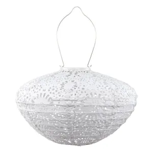 Soji Stella Crown Chantilly Lace 13" Solar Lantern