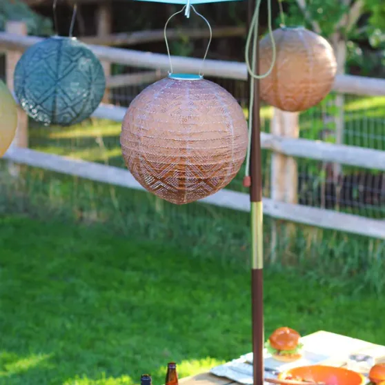Soji Stella - Market - 12" Solar Lantern - Copper