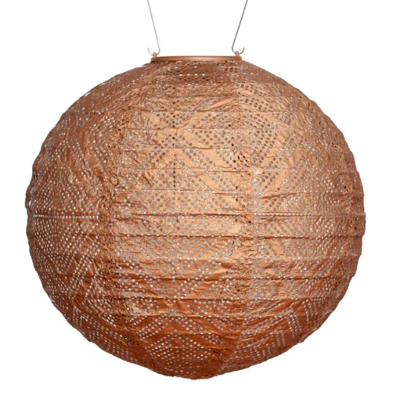 Soji Stella - Market - 12" Solar Lantern - Copper