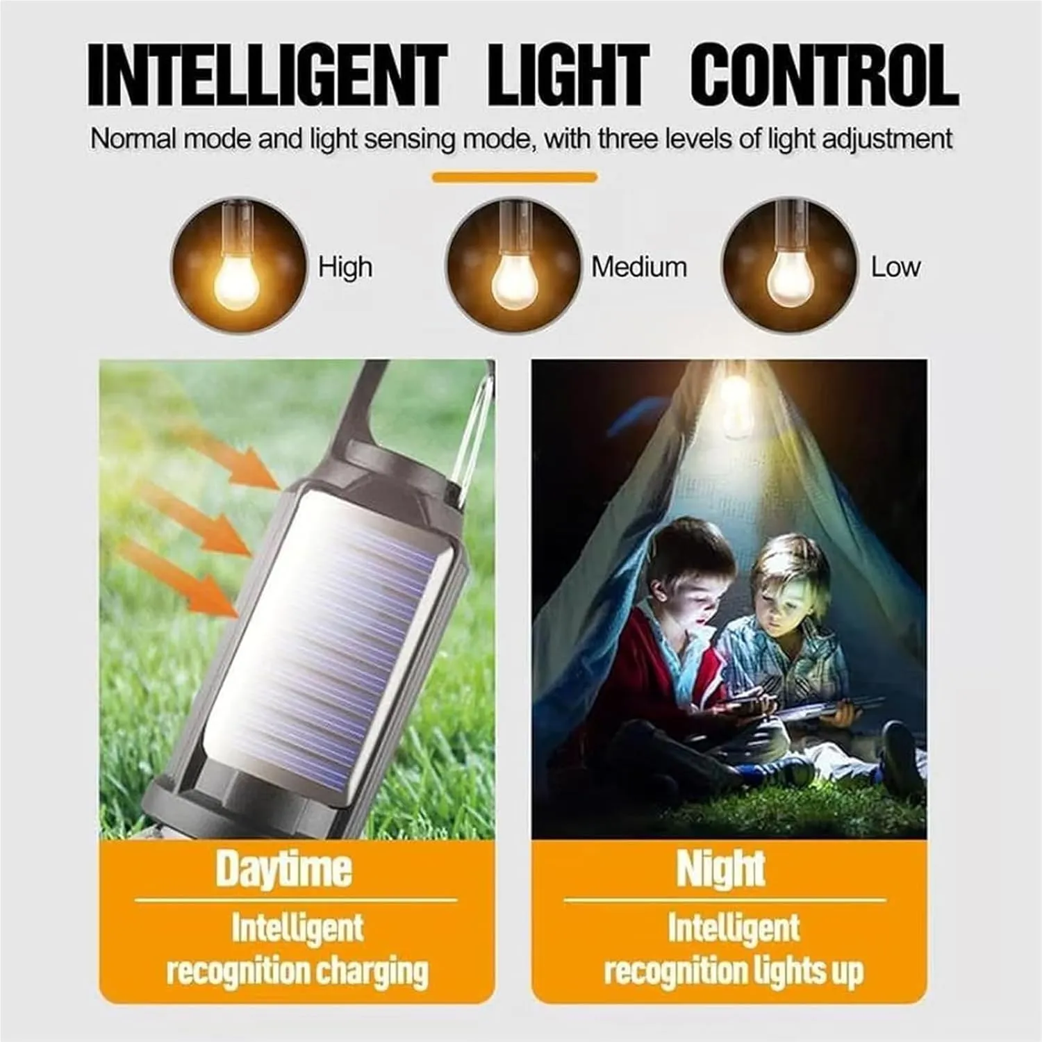 Solar Rechargeable Hooked Camping Light, Solar Tent Lights USB Rechargeable Camping Lights, Camping Lantern Rechargeable Solar, Rechargeable LED Light Bulb(01,5pcs)