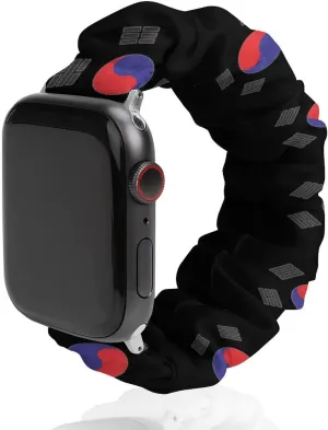 South Korea Korean Logo Fashion Watch Strap Scrunchies Wristbands Compatible With IWatch Series