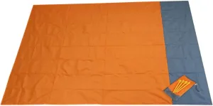 Sportmusies Waterproof Outdoor Blanket Beach Mat, Compact for Picnic, Camping, Hiking, Travel, Festival - 78" x 55", 4 Stakes, 1 Pouch